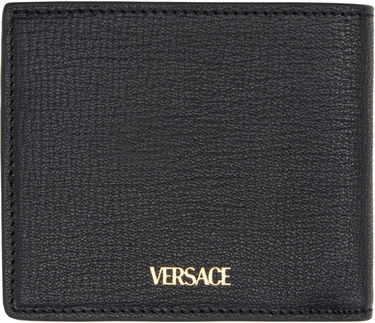 Портфейл Versace Bifold Leather Wallet with Logo Accent Черно | DPU2463_1A10544, 1