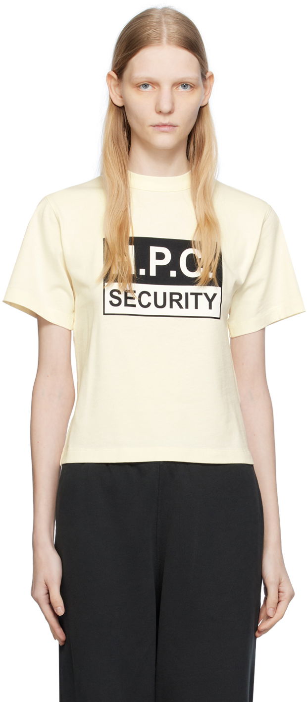 Тениска HERON PRESTON 'H.P.C. Security' T-Shirt Бяло | HWAA032F23JER0060410, 0