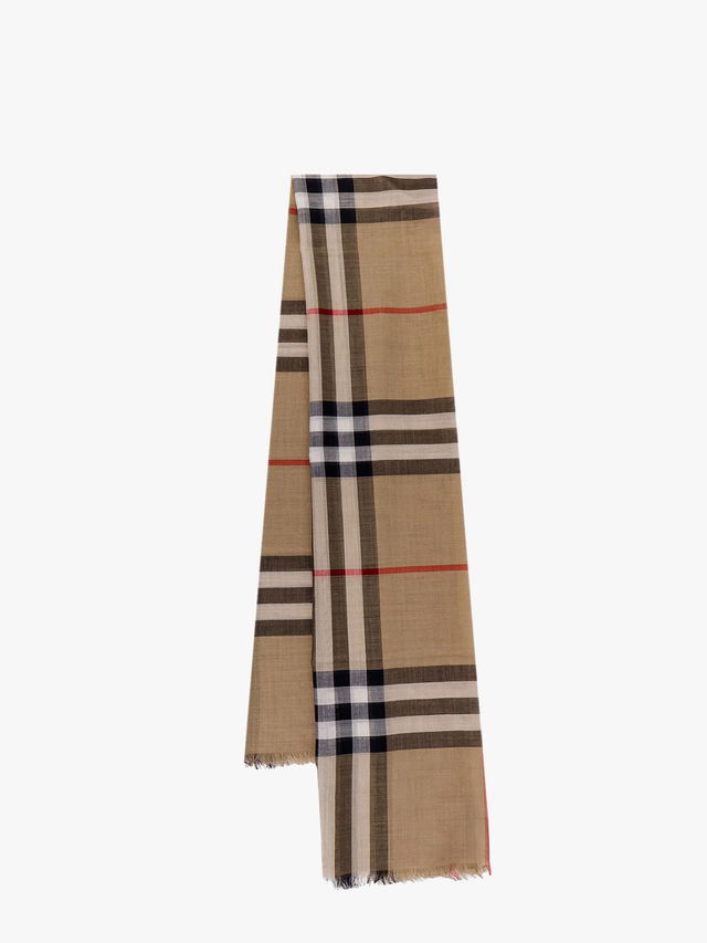 Beige Check Scarf