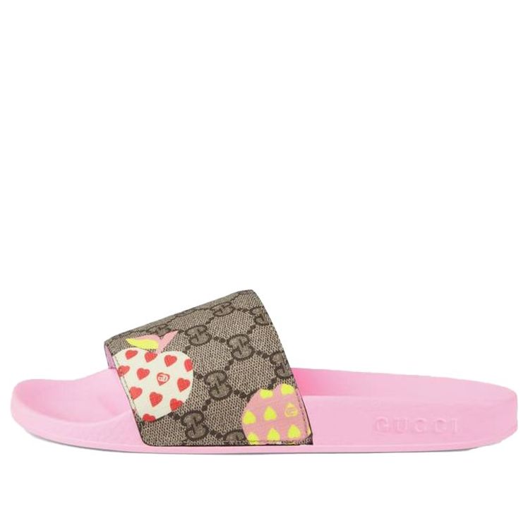 Кецове и обувки Gucci Gucci Slide Les Pommes Sandal Розово | 664213-22K00-8919, 0