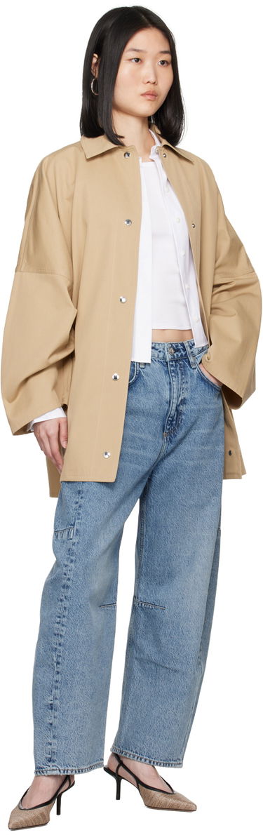 Риза rag & bone Rag & Bone Martha Cropped Shirt Бяло | WAW24PA0024602, 3