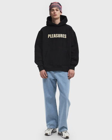 Суитчър Pleasures Pleasures Wave Quilted Hoodie Черно | P24W007-BLACK, 1