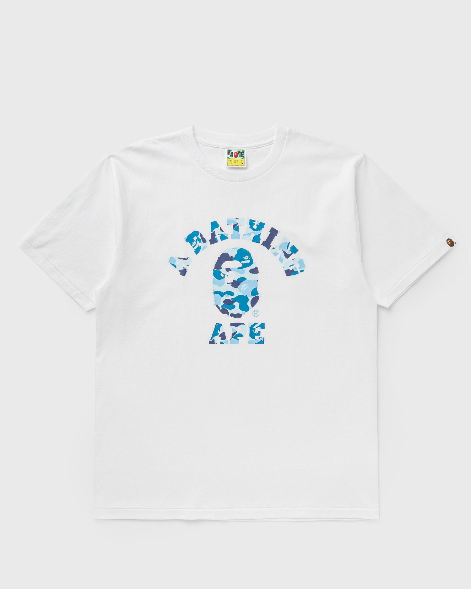 Тениска BAPE ABC CAMO COLLEGE TEE Бяло | 001TEK801005MWH9, 0