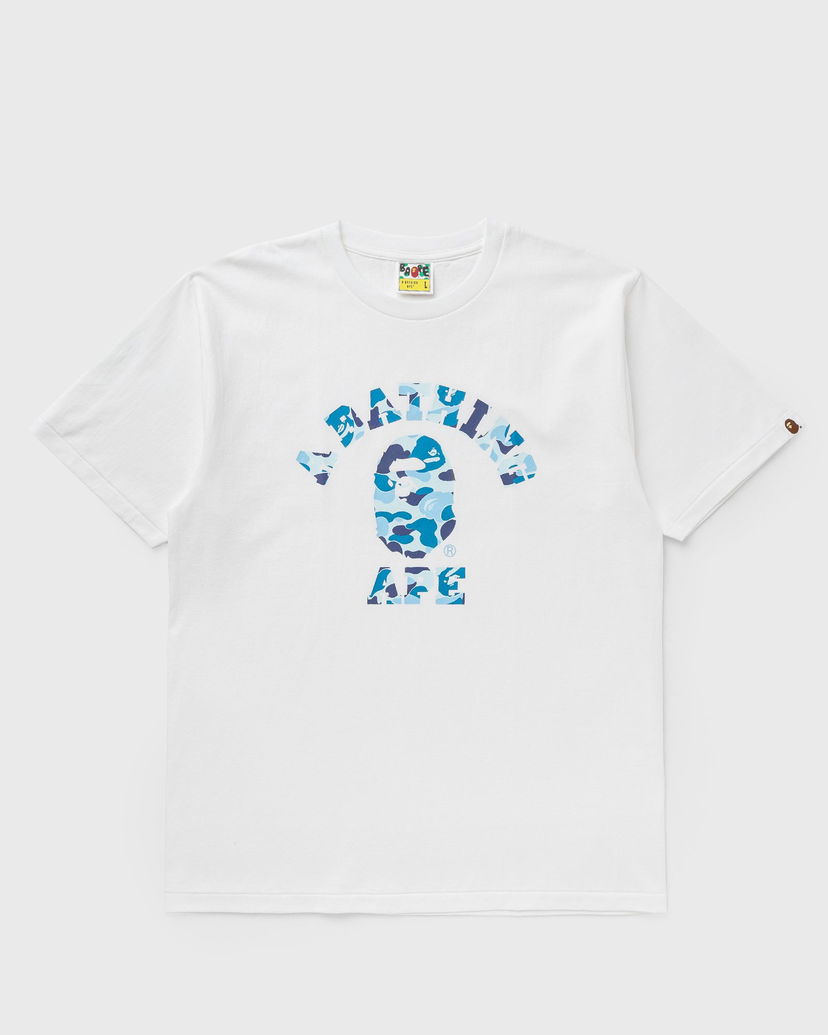 Тениска BAPE ABC CAMO COLLEGE TEE Бяло | 001TEK801005MWH9