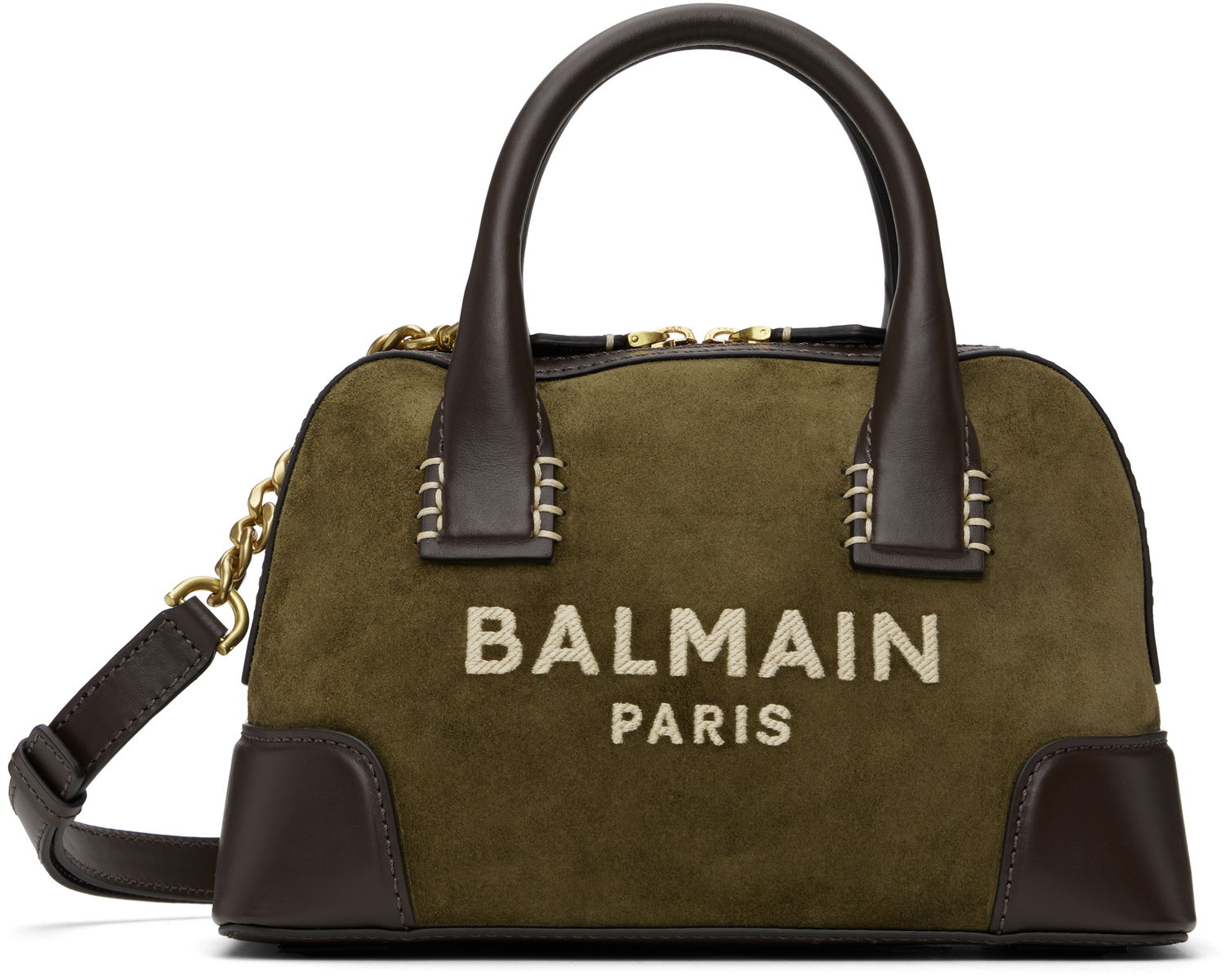 Дамска чанта Balmain B-Army Dome Bag Зелено | DN0DT922LCTY, 0