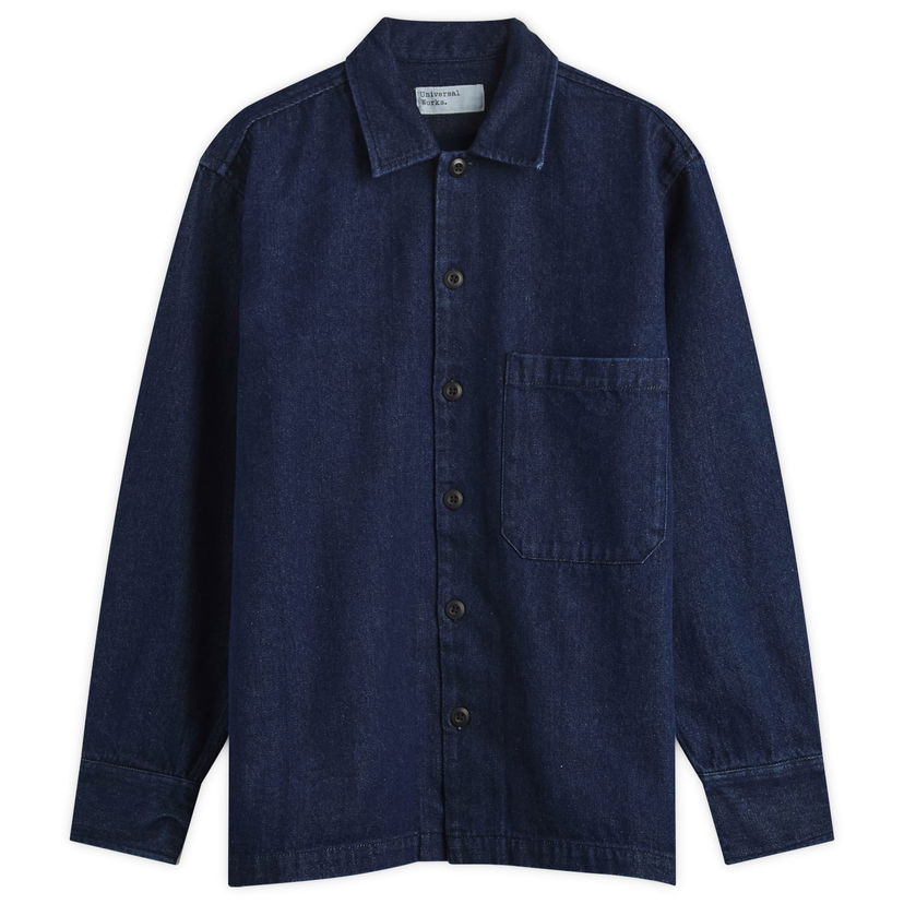 Риза Universal Works Universal Works Fatigue Overshirt, Size Small Синьо | 33158-IND
