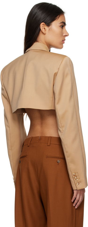 Яке VETEMENTS Cropped Blazer Бежово | VL16JA440S, 2