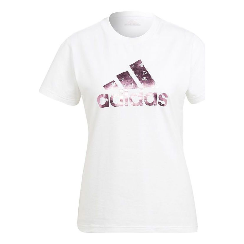Тениска adidas Originals Love Graphic Short Sleeve T-Shirt Бяло | HB7128