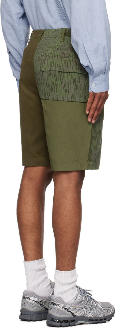 Къси панталони Maharishi Maharishi Upcycled Fixed Deck Shorts Зелено | 6086, 2