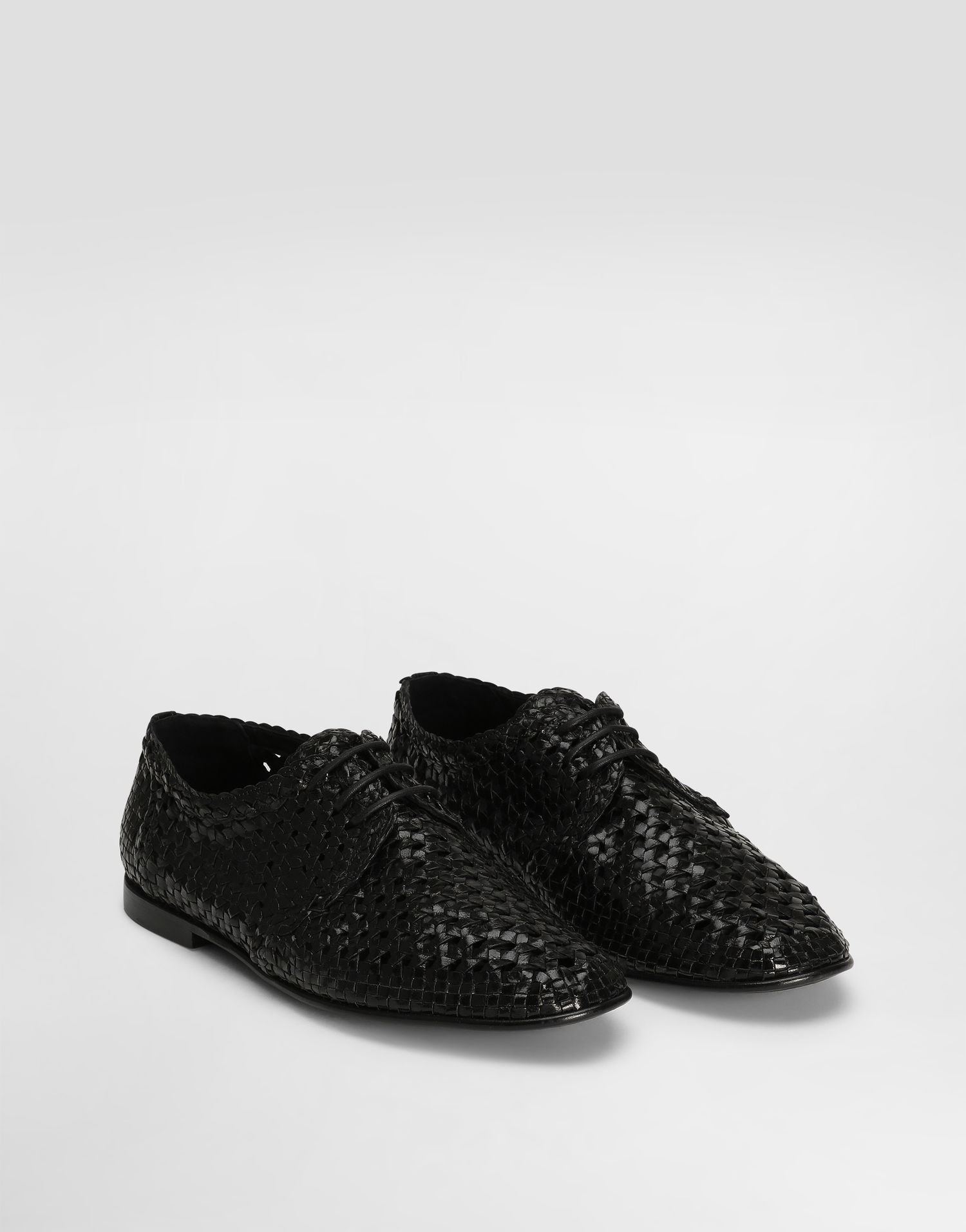 Аксесоари Dolce & Gabbana Dolce & Gabbana Polished Goatskin Derby Shoes Черно | A10863A6M7180999, 1