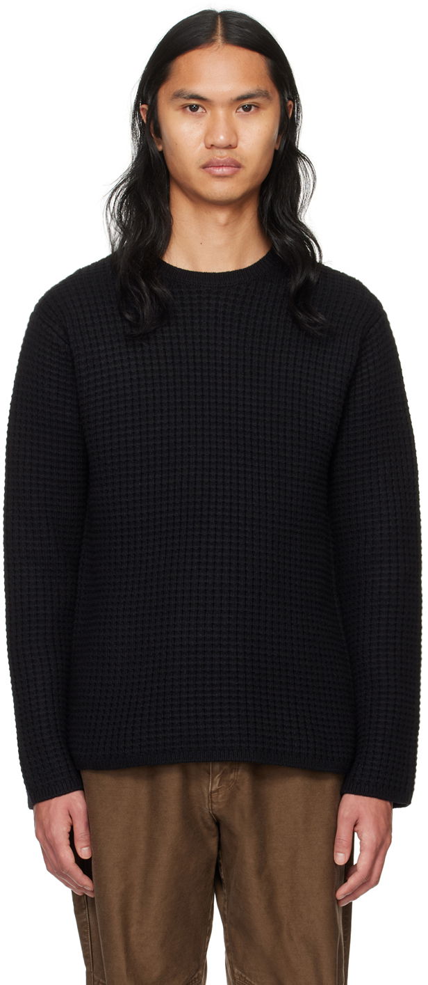 Пуловер John Elliott Waffle Sweater Черно | D158P9410A, 0