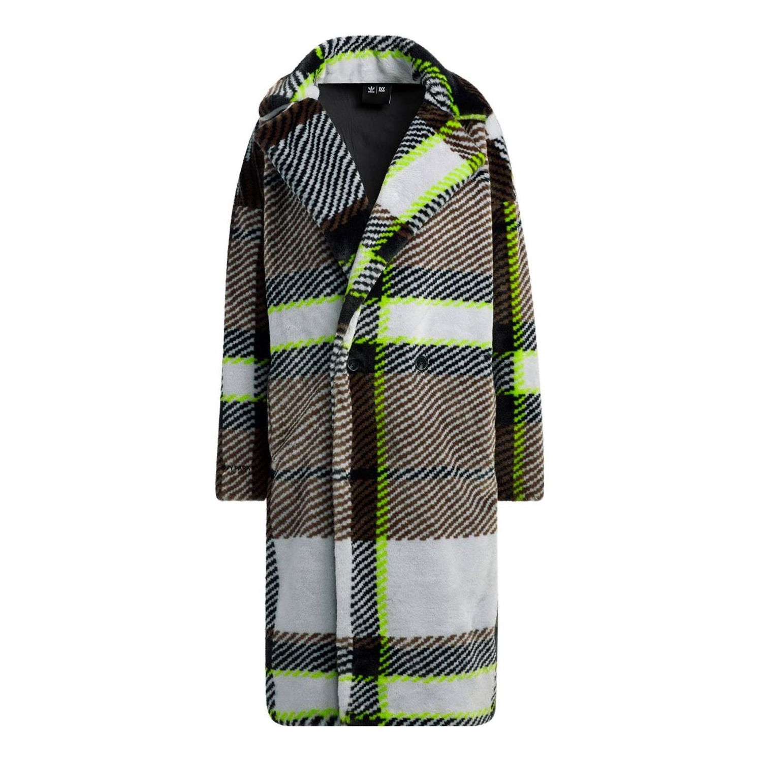 Палта adidas Originals Plaid Faux Fur Coat Многоцветен | HN1573, 0