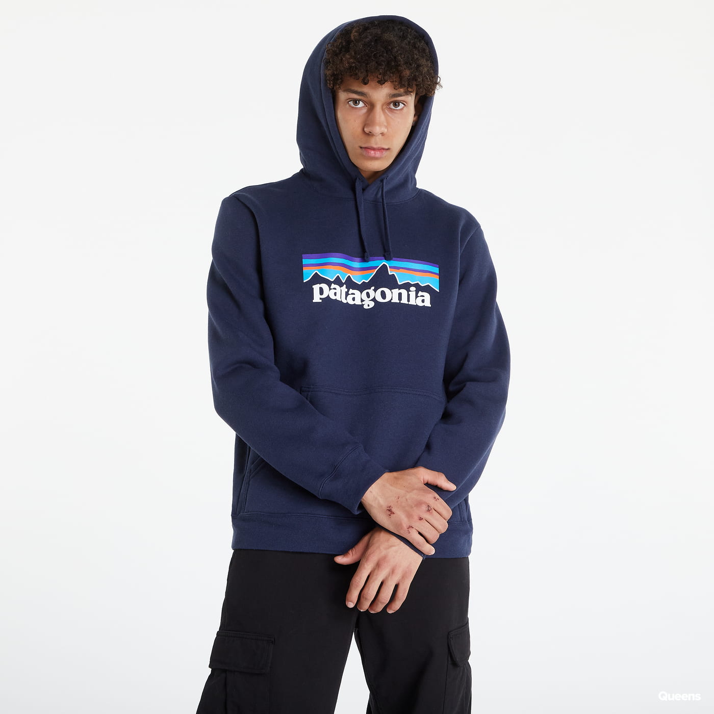 Суитчър Patagonia Logo Uprisal Hoody Тъмно синьо | 39622, 0