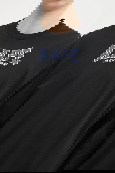 Тениска AAPE by A Bathing Ape AAPE Main Long Sleeve T-Shirt Черно | AAPLTM1544XXN, 3