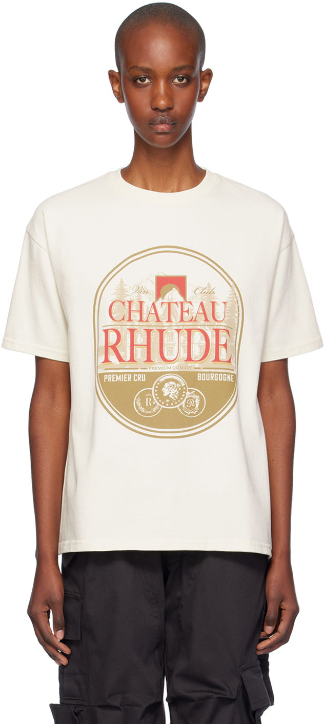 Тениска Rhude Cru T-Shirt Бяло | RHFW24TT11012