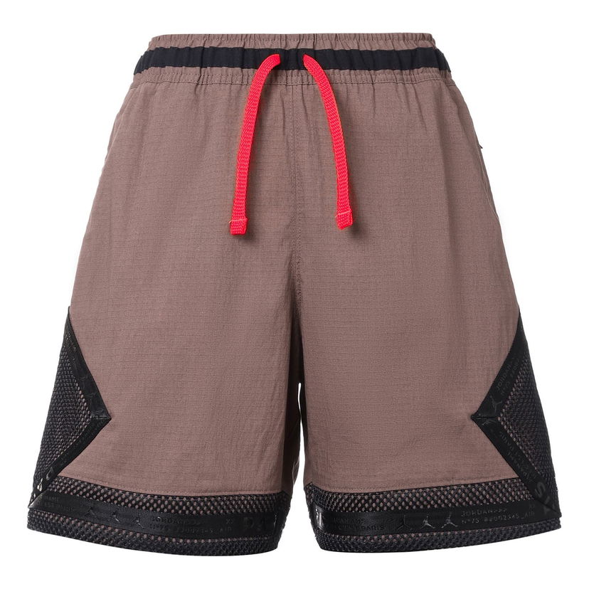 Къси панталони Jordan x Paris Saint-Germain Series Splicing Mesh Drawstring Shorts Кафяво | DN6149-291