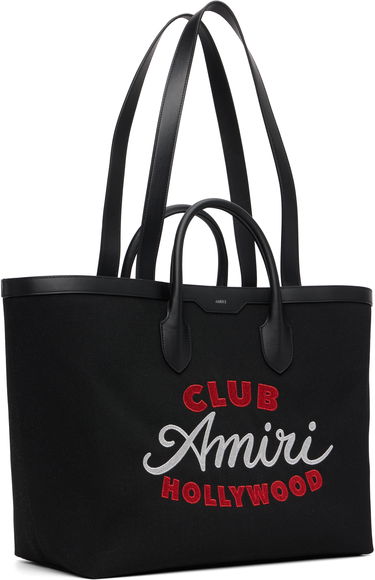 Голяма пазарска чанта AMIRI Amiri 'Club Amiri' Canvas Tote Bag Черно | AMBGTO1016, 1