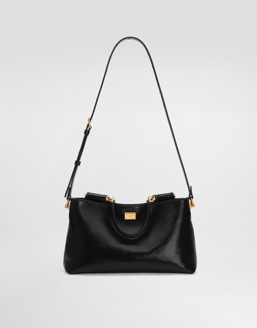 Дамска чанта Dolce & Gabbana Vittoria Calfskin Handbag Shoulder And Crossbody Onesize Черно | BB7896AZ00080999, 3