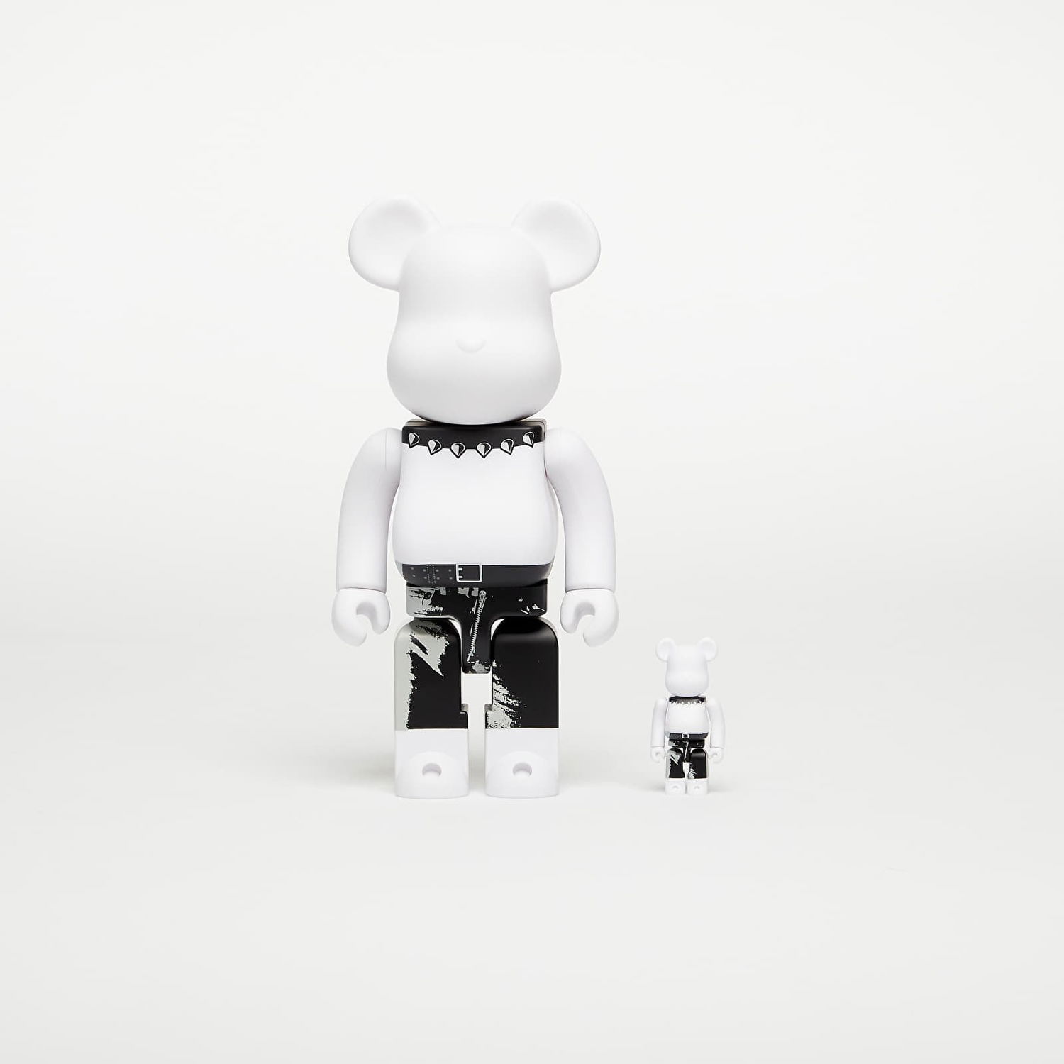 Колекционерско Medicom Toy BE@RBRICK The Rolling Stones Sticky Fingers Design Ver. 100% & 400% Set Бяло | MT_0048, 0