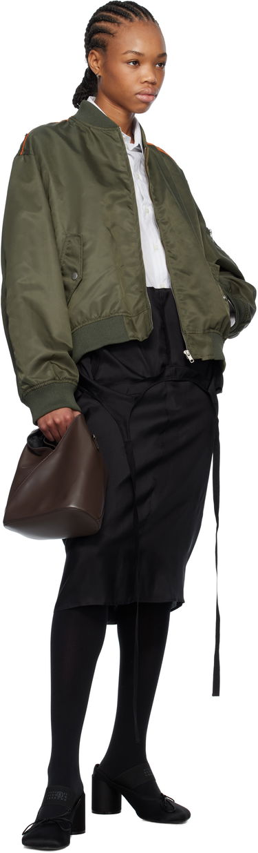 Яке бомбър Maison Margiela MM6 Maison Margiela Spliced Bomber Jacket Зелено | S52AM0315 M35257, 3