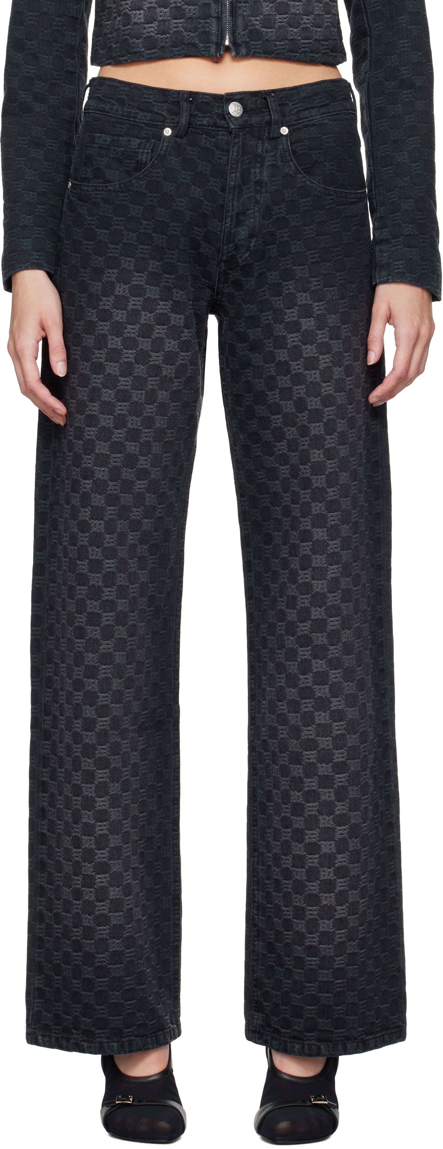 Дънки MISBHV Monogram Jeans Черно | 241W344, 0