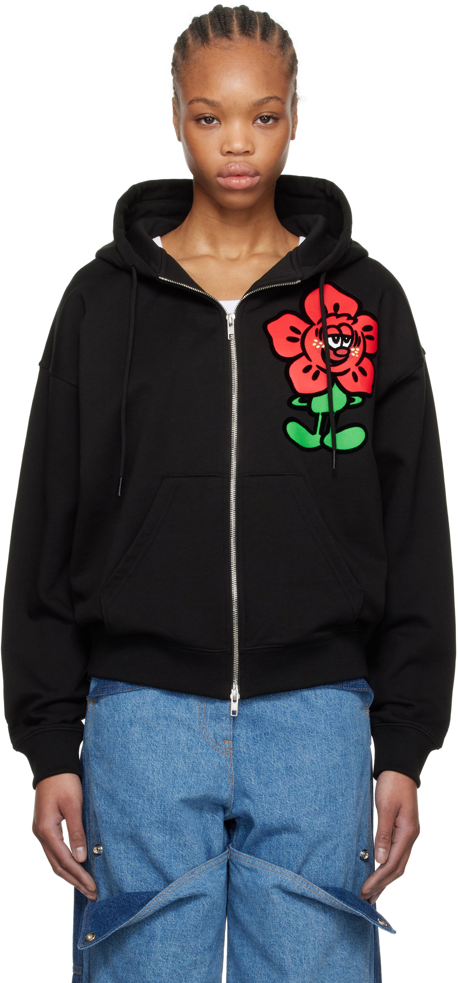 Суитчър KENZO Kenzo Paris VERDY Edition Oversized Zip-Up Hoodie Черно | FF52SW1864MF, 0
