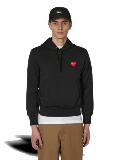 Суитчър Comme des Garçons Smalll Heart Hooded Sweatshirt Черно | P1T173 1