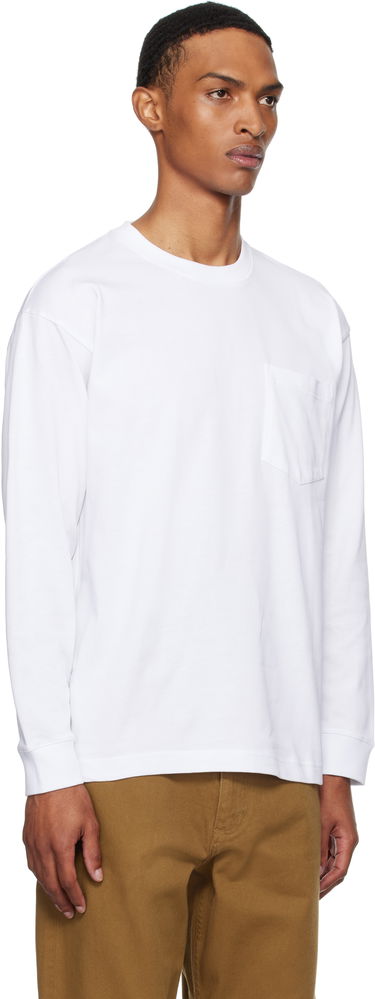 Тениска NORSE PROJECTS Norse Standard Heavy Loose Long Sleeve T-Shirt Бяло | N10-0213, 1