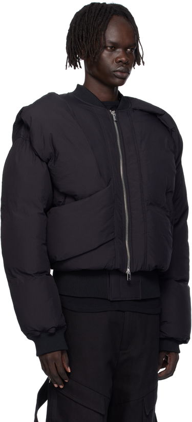 Яке бомбър HELIOT EMIL Heliot Emil Altair Puffer Bomber Jacket Черно | AW25_M_02_163_BLK01, 1
