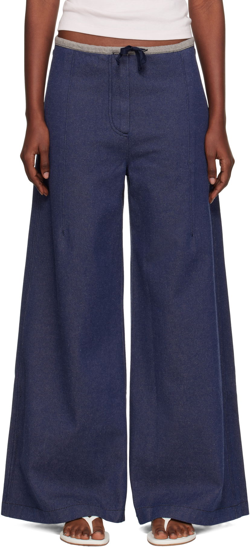 Дънки Baserange Baserange Arthur Loose Fit Jeans Синьо | PAALP-DE-AU25
