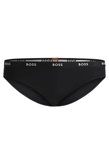 гащички BOSS BOSS Stretch Jersey Briefs with Logo Waistband Черно | 50502753, 0