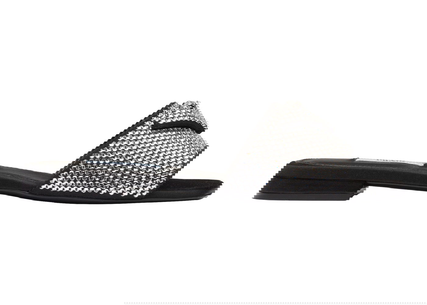 Кецове и обувки Prada 10mm Crystal Slides Металик | 1XX608_2AWL_F0T7O_F_010, 0
