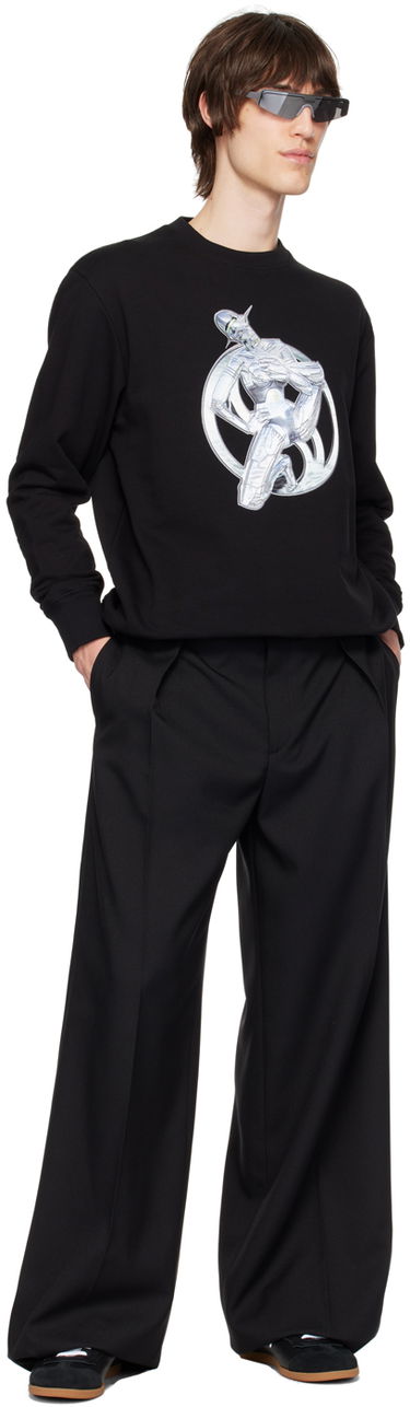 Суитчър Stella McCartney Stella McCartney Graphic Print Sweatshirt Черно | 6J02863SPY80, 3