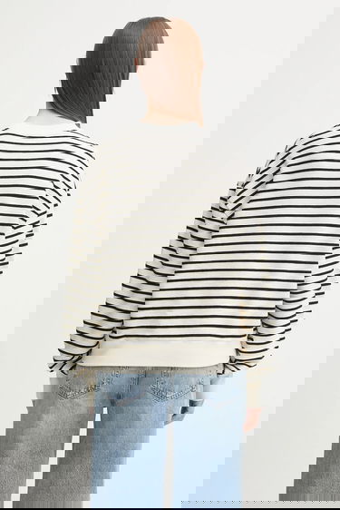 Суитчър Anine Bing dean Striped Relaxed Sweatshirt Многоцветен | A.08.11436, 2