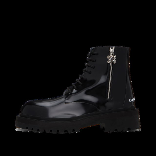 Embossed Combat Boots "Black"