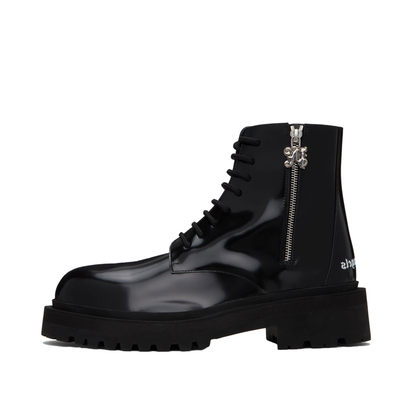 Кецове и обувки Palm Angels Embossed Combat Boots "Black" Черно | PMID004F23LEA0011000