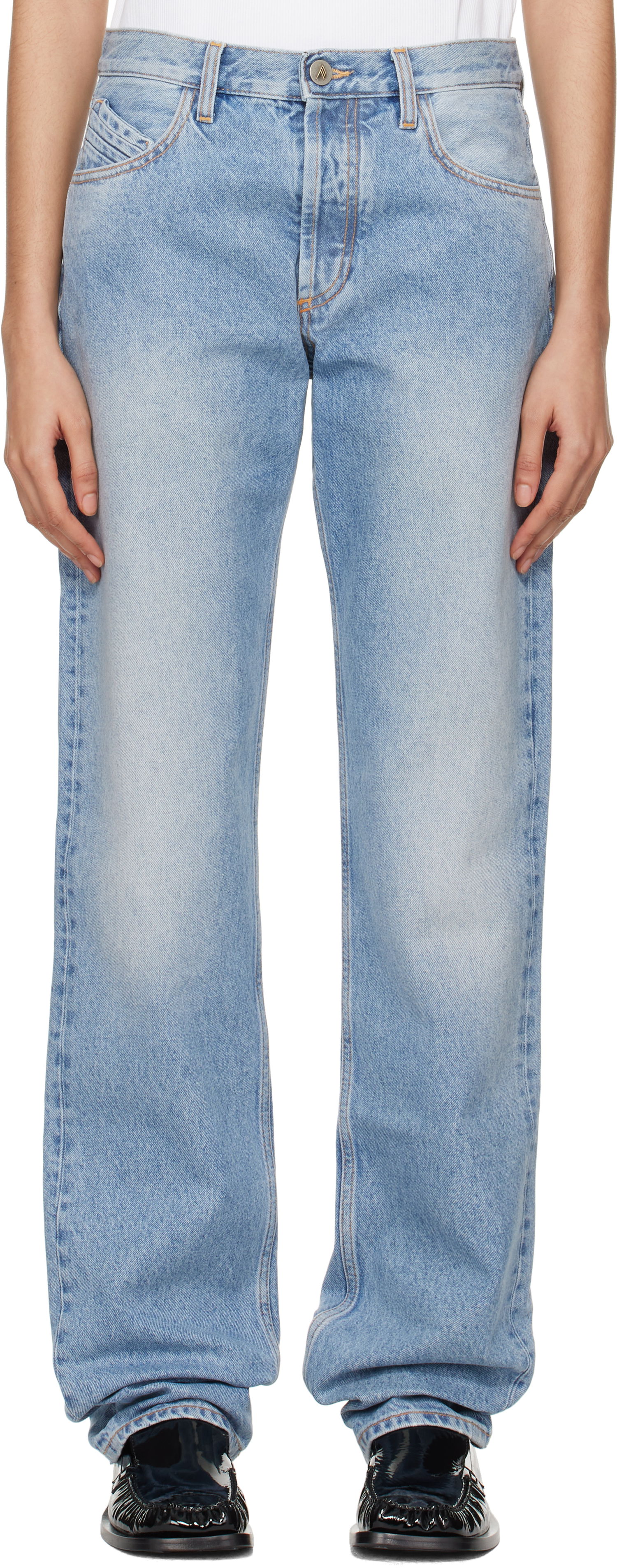 Дънки The Attico The Attico Long Jeans Синьо | 250WCP00073 DDD085SS, 0