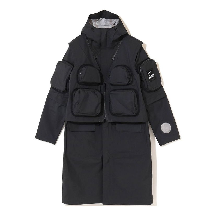 Дъждобран Nike Multifunction Detachable Waterproof Hooded Coat Черно | CZ4702-010