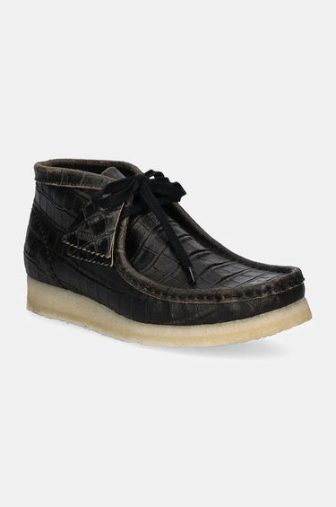 Кецове и обувки Clarks Wallabee Boot Leather Черно | 26179161, 0