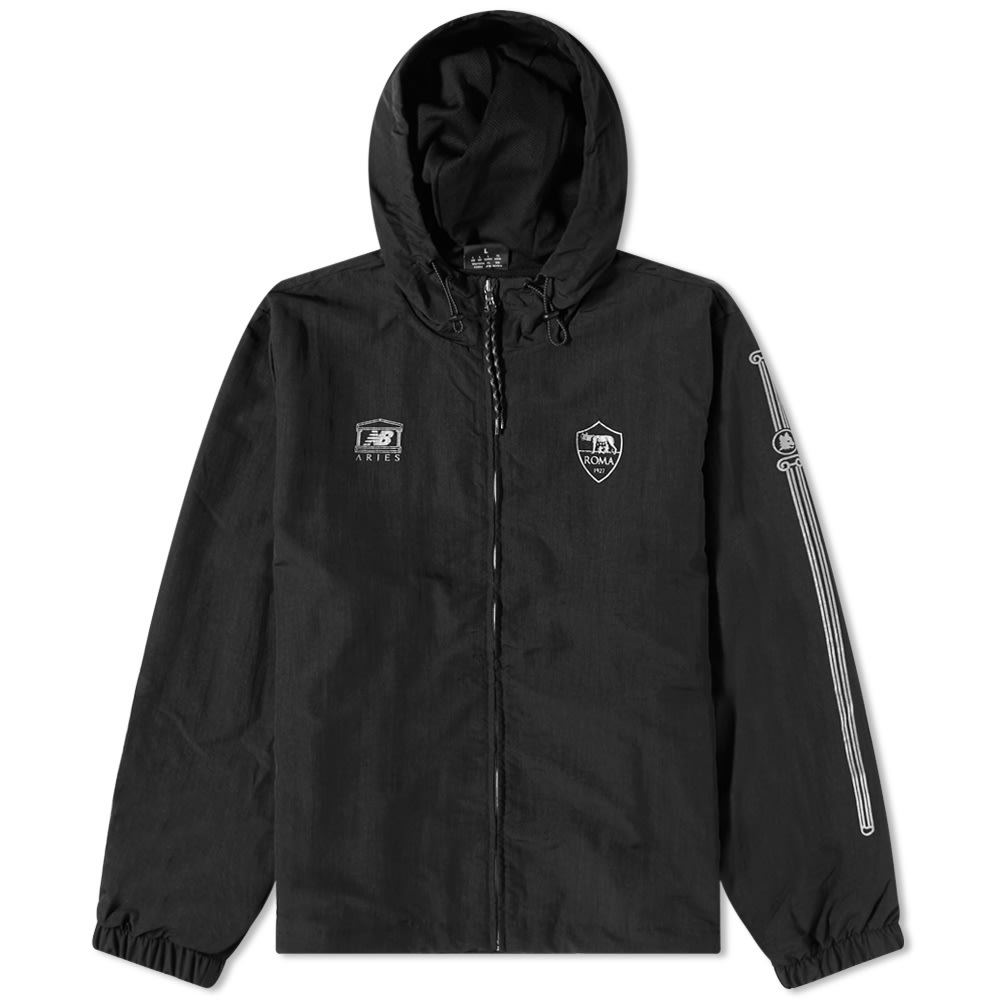 Ветровка New Balance Aries x AS Roma Pre-Game Jacket Черно | MT239938-HME, 0