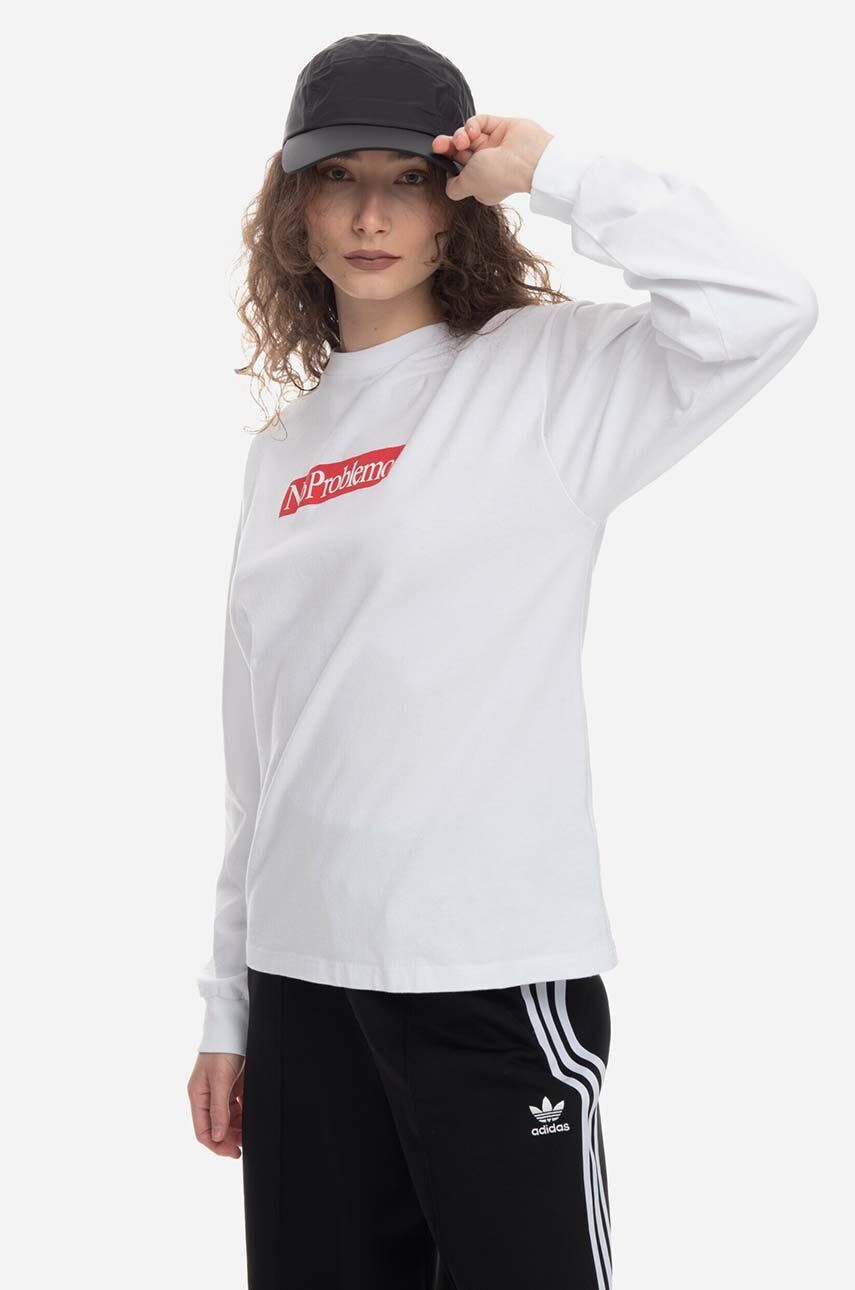 Тениска Aries Problemo Supremo Long Sleeve T-Shirt With Print Бяло | AR60023, 0