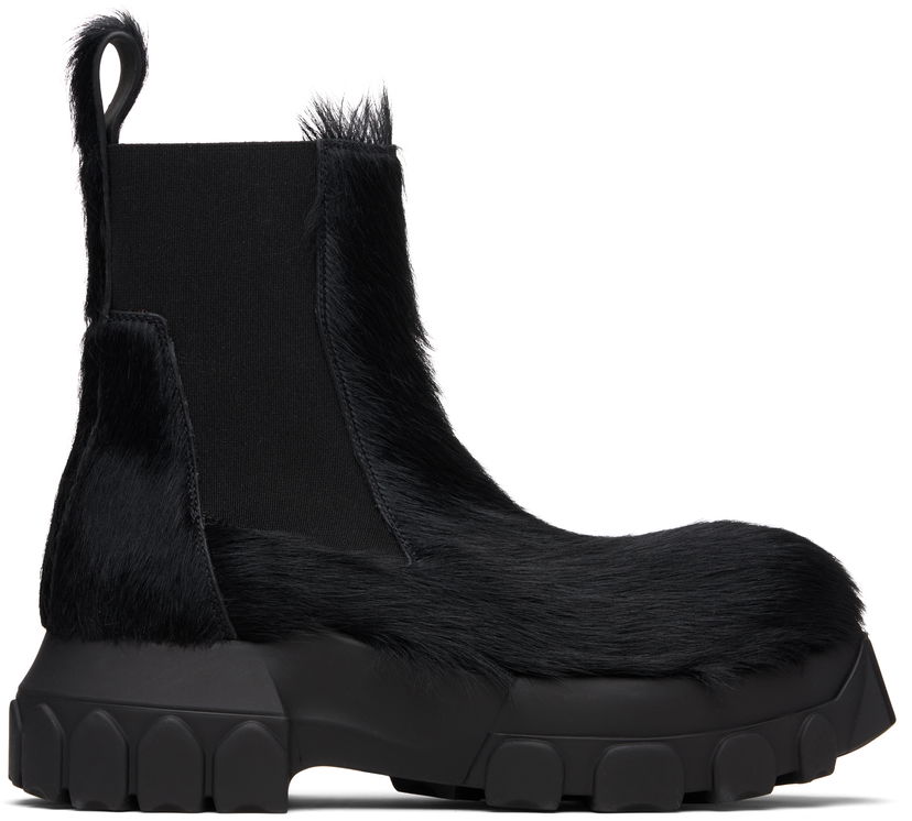 Кецове и обувки Rick Owens Rick Owens Concordians Beatle Bozo Tractors Boots Черно | RP02E4881 LHL