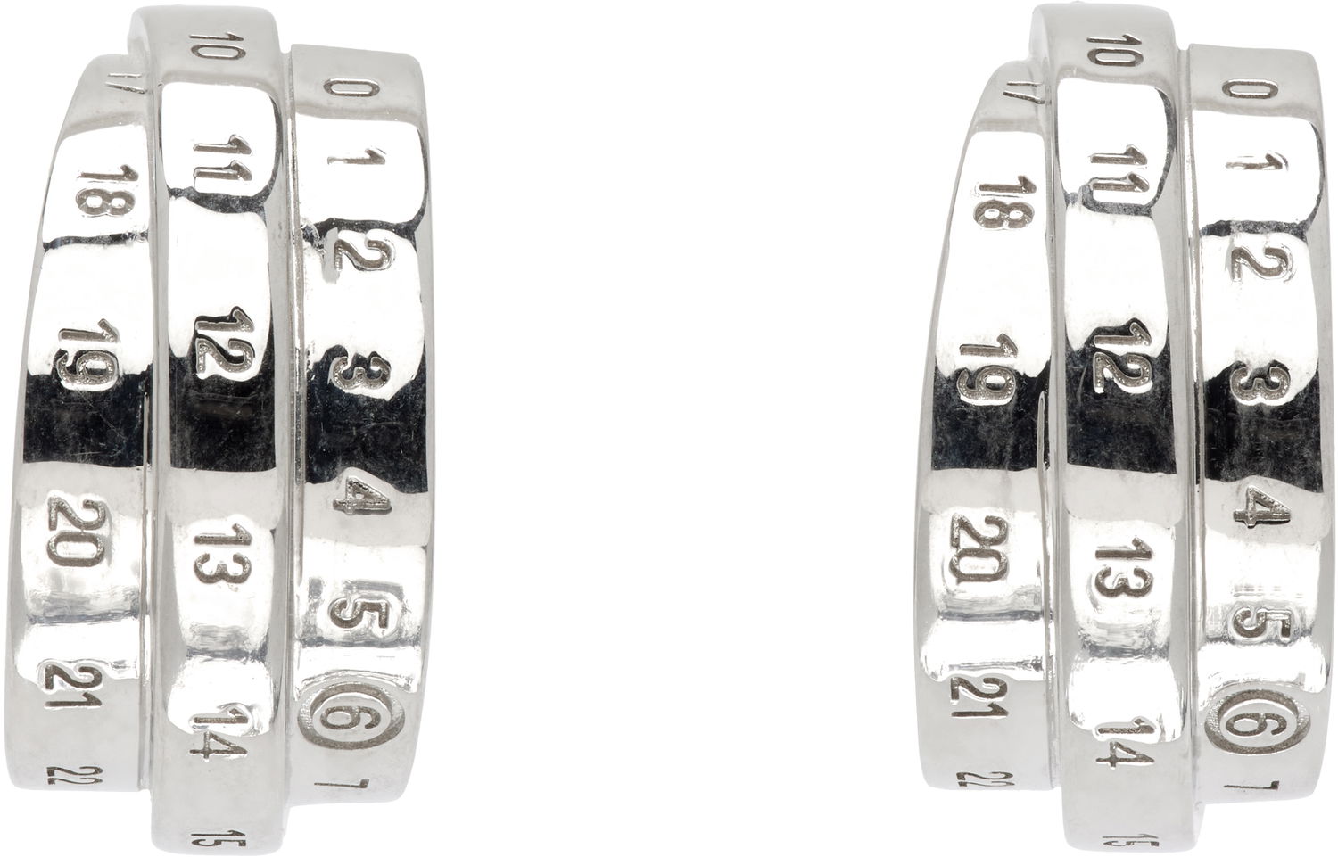 Обеци Maison Margiela MM6 Maison Margiela Numeric Cuff Earrings Металик | SM6VG0097 P6627, 0
