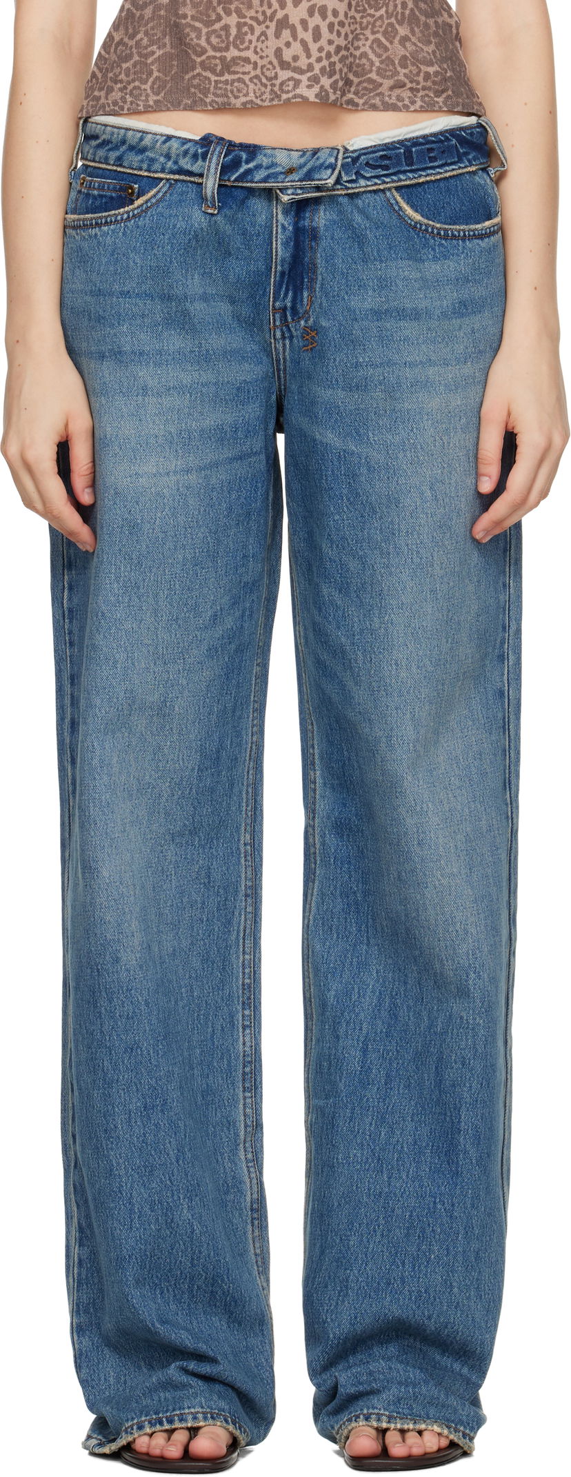 Дънки Ksubi Low Rider Flip Jeans Синьо | WPF25DJ014