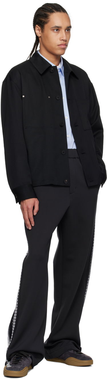 Панталони WOOYOUNGMI Wooyoungmi Knit Detail Track Pants Черно | W251PT17, 3