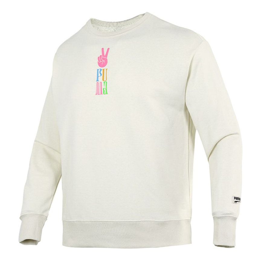 Пуловер Puma PUMA Logo Knit Pullover Бяло | 533037-73, 0