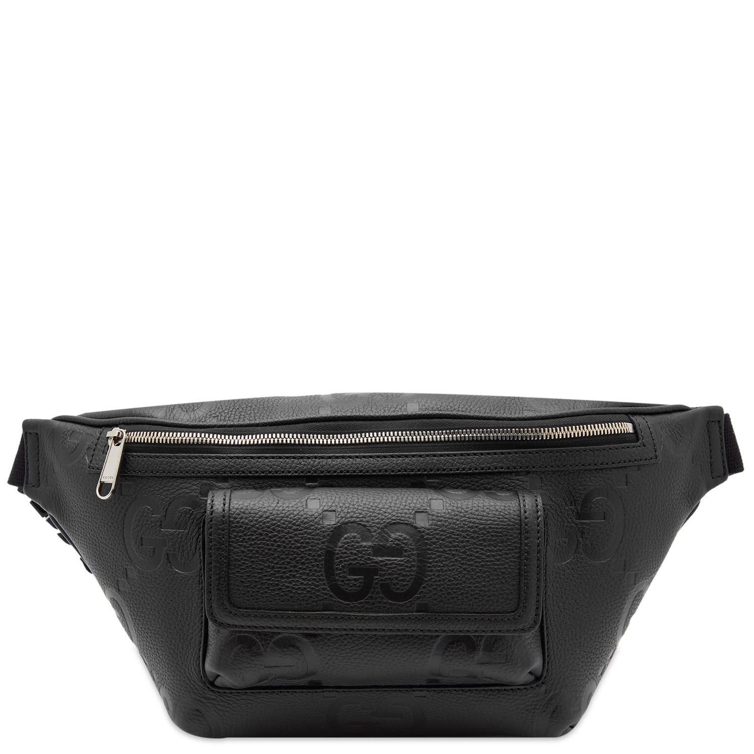 Чанта за кръста Gucci Embossed GG Leather Waist Bag Black Черно | 645093-AABY7-1000, 0
