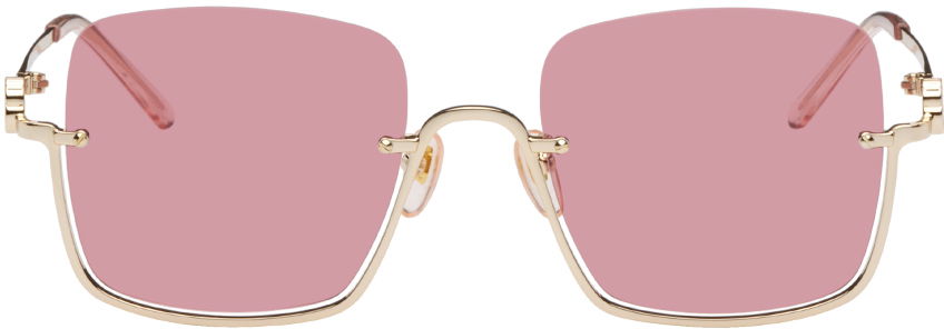 Слънчеви очила Gucci Square Бежово | GG1279S, 0