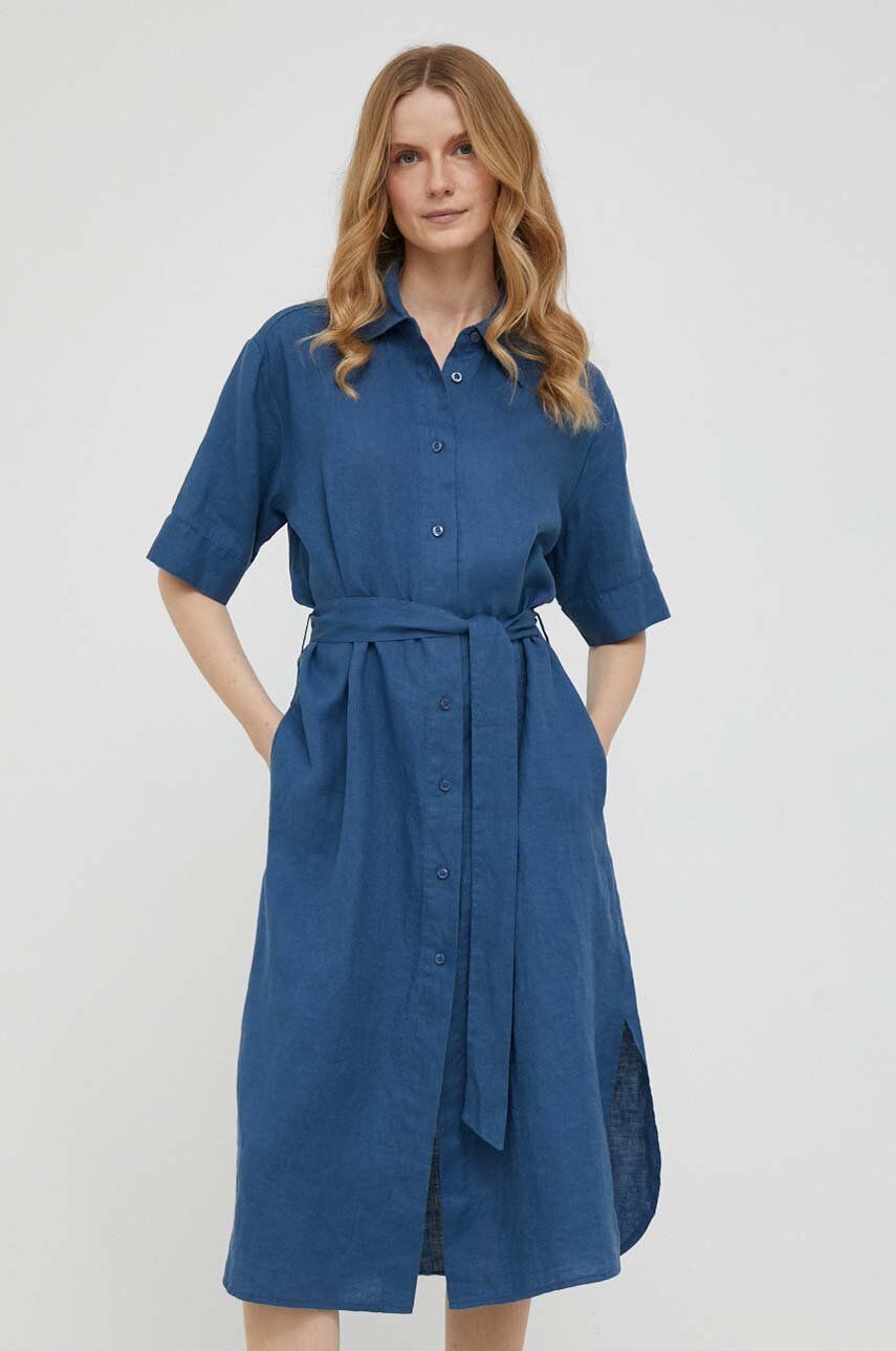 Pокля United Colors of Benetton Dress Тъмно синьо | 4AGHDV039.217, 0