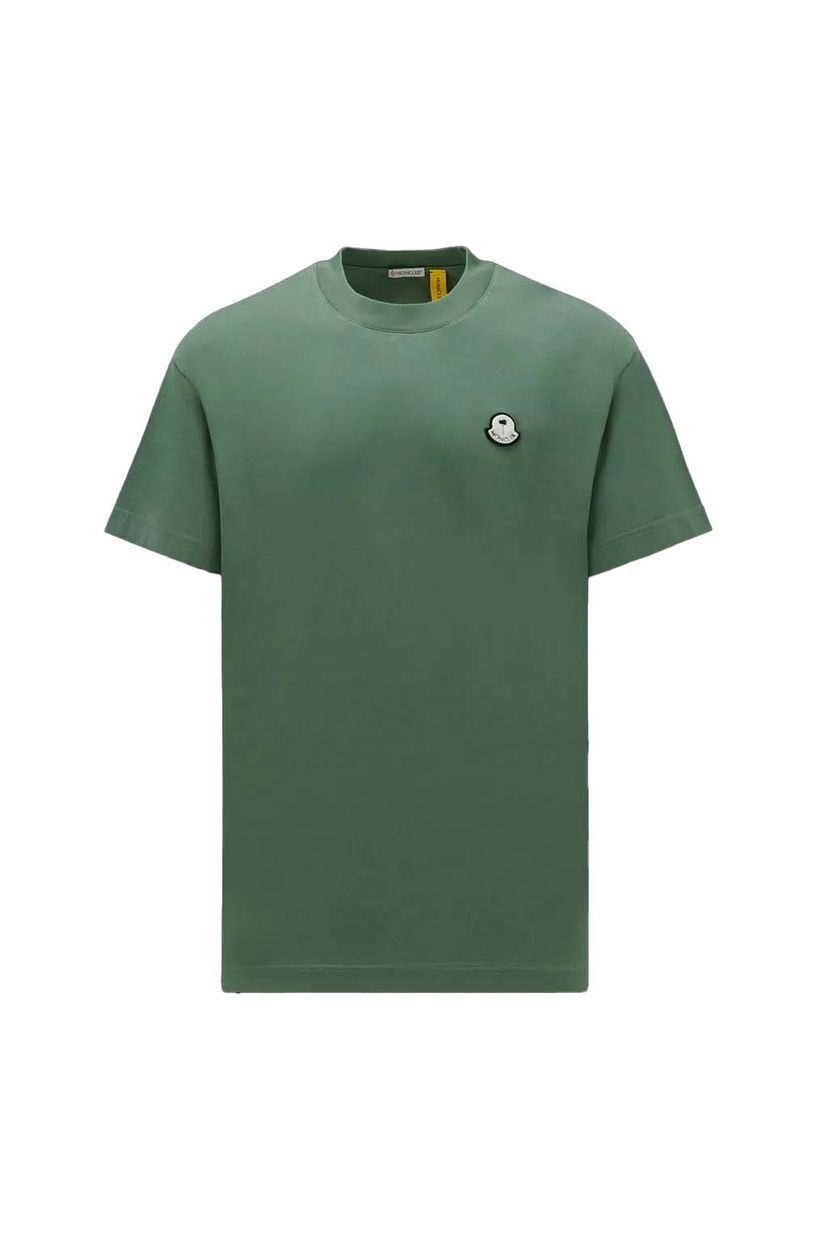 Тениска Moncler Palm Angels x Logo Patch T-Shirt Зелено | I209L8C00003M3568855 & PMAA099T24JER0015500